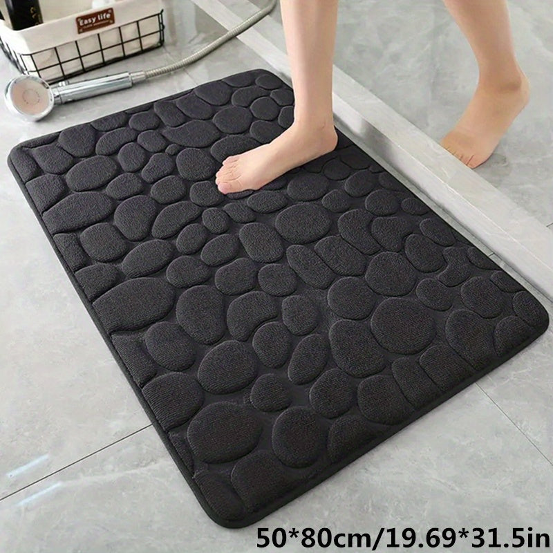Charly | Bath Mat Non-Slip Textured Absorbent Bathroom Rug
