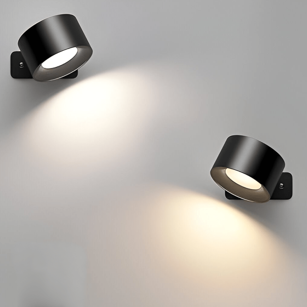 Charly | Battery Powered Wall Lamp | Rechargeable, 360° Adjustable and Wireless for Bedrooms, Hallways, and Reading Corners