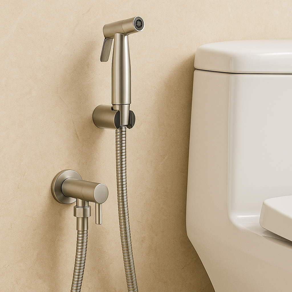 Charly | Bidet Sprayer in Stainless Steel – Wall Mounted with Adjustable Spray