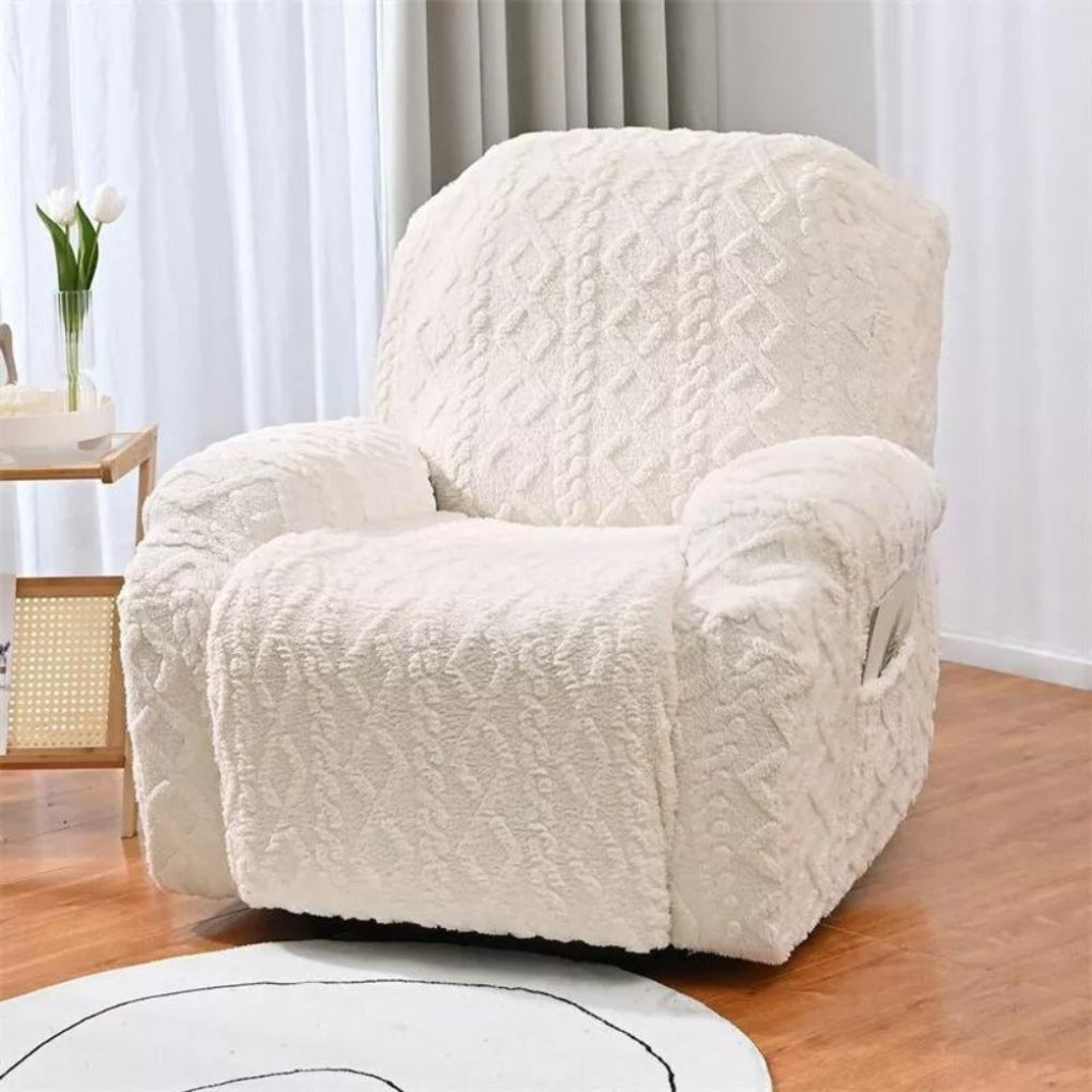 Charly | Cable Knit Recliner Sofa Cover