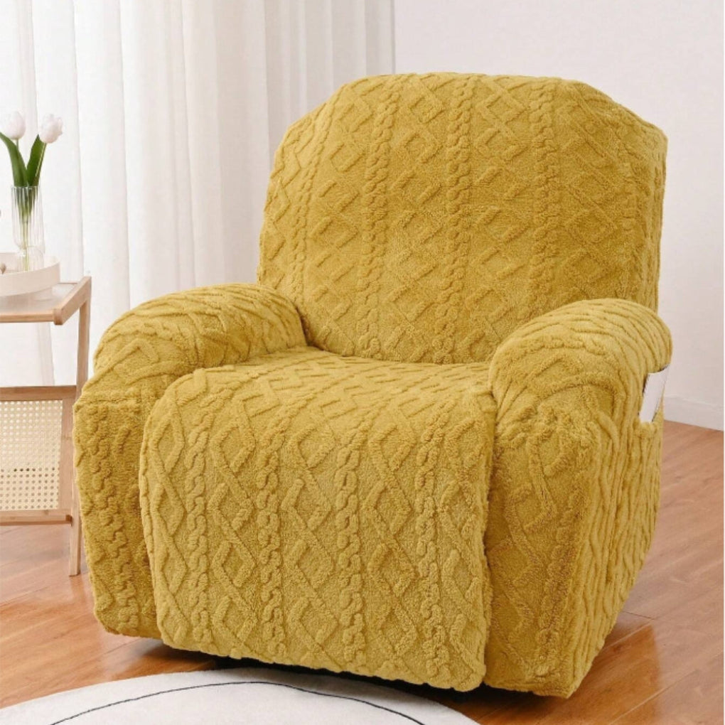 Charly | Cable Knit Recliner Sofa Cover