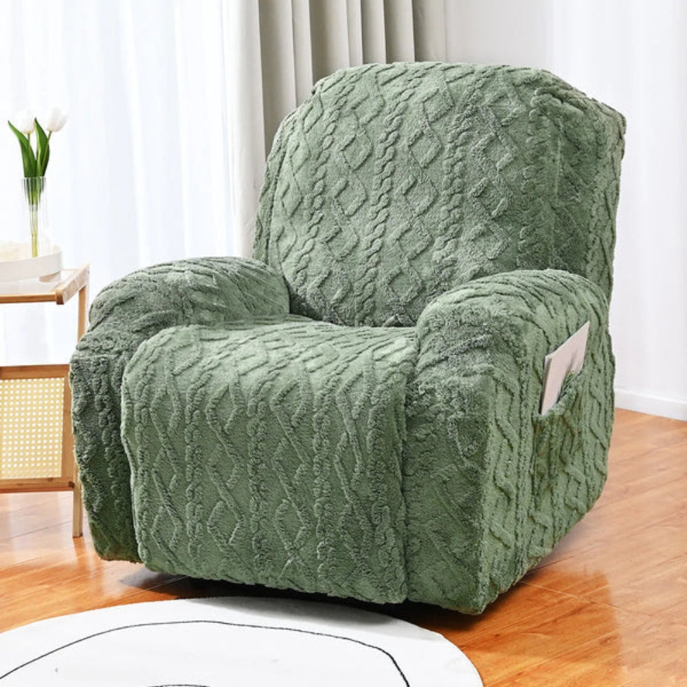 Charly | Cable Knit Recliner Sofa Cover