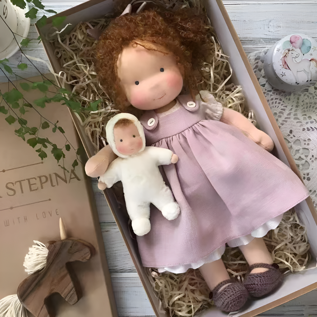 Charly | Children's Waldorf Cloth Doll - Handmade Cuddly Toy