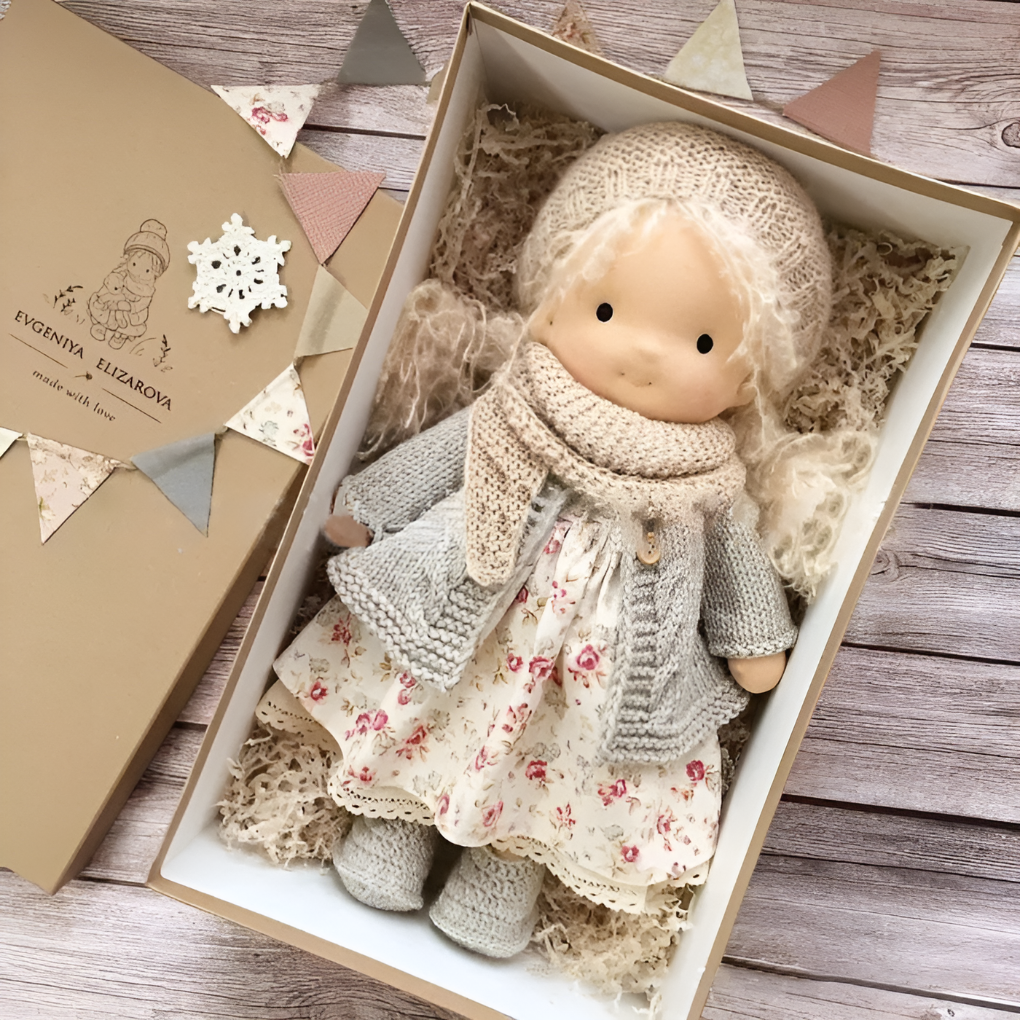 Charly | Children's Waldorf Cloth Doll - Handmade Cuddly Toy