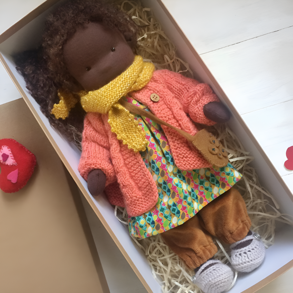Charly | Children's Waldorf Cloth Doll - Handmade Cuddly Toy