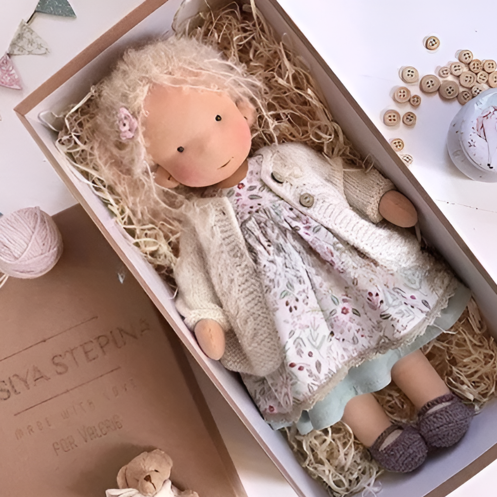 Charly | Cloth Waldorf Doll Soft Stuffed Play Friend