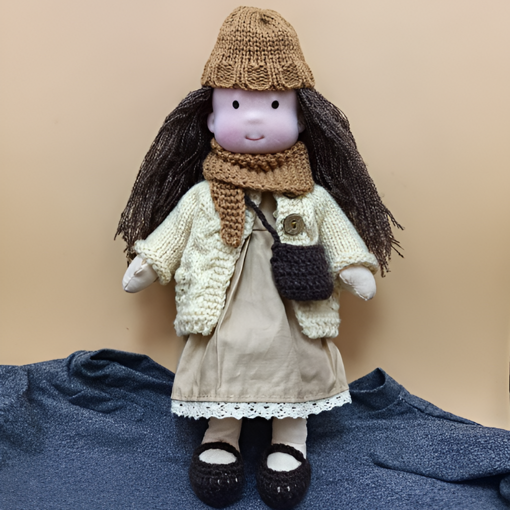 Charly | Cloth Waldorf Doll Soft Stuffed Play Friend