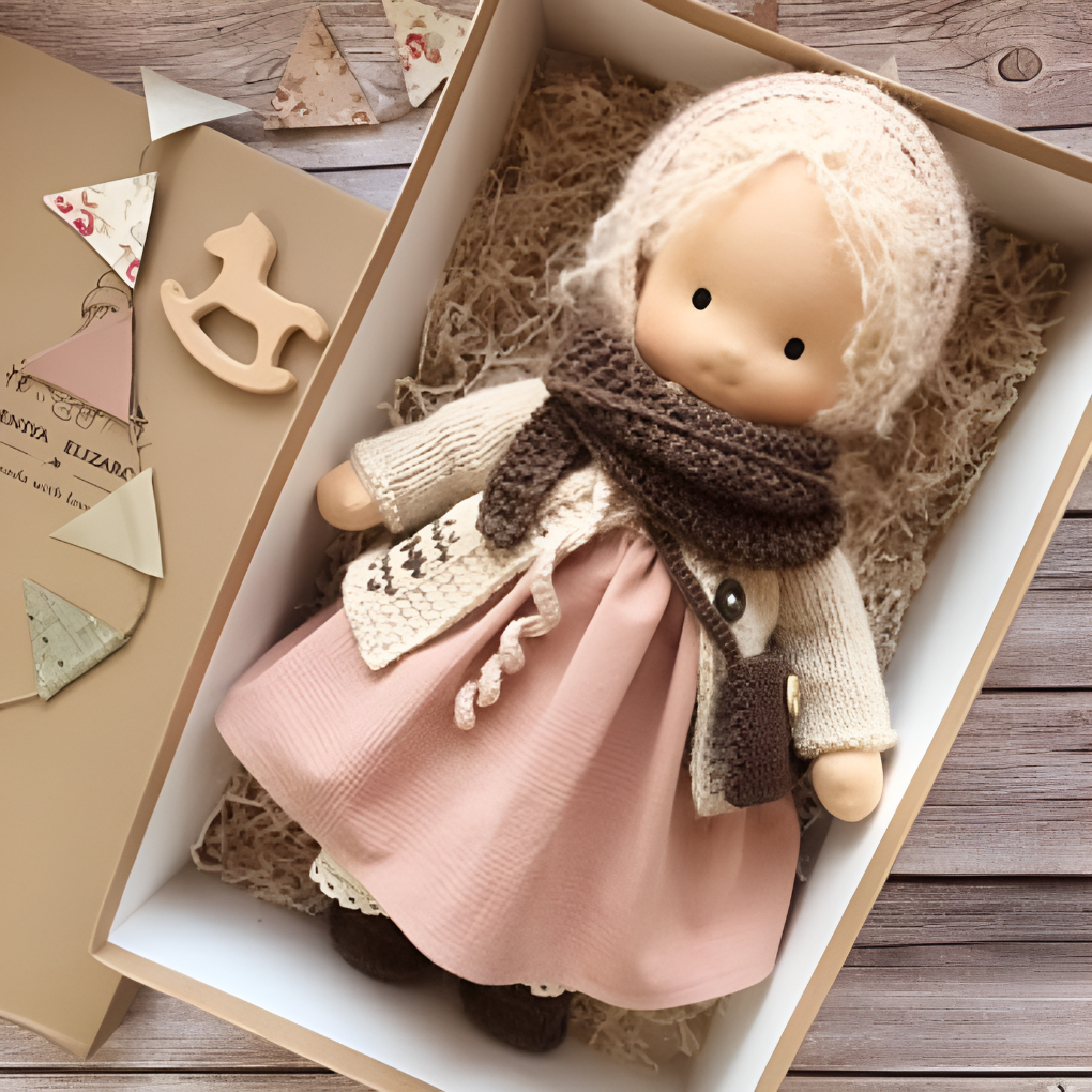 Charly | Cloth Waldorf Doll Soft Stuffed Play Friend