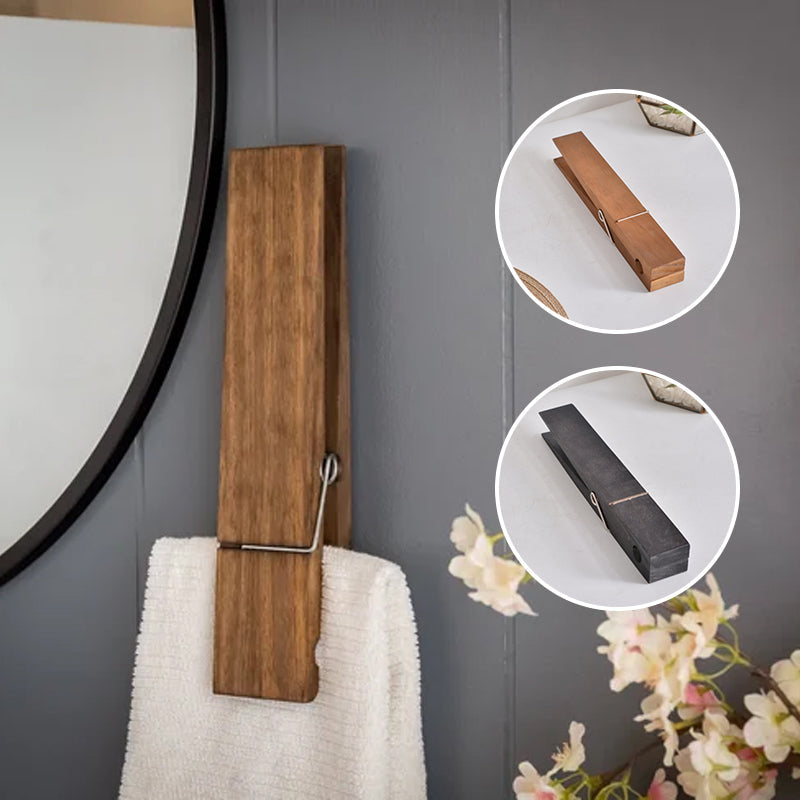 Charly | Clothespin Bathroom Towel Holder