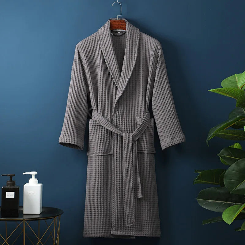 Charly | CozyCotton Premium Bathrobe made of Cotton | Soft & Breathable | Perfect for Men & Women | With Pockets
