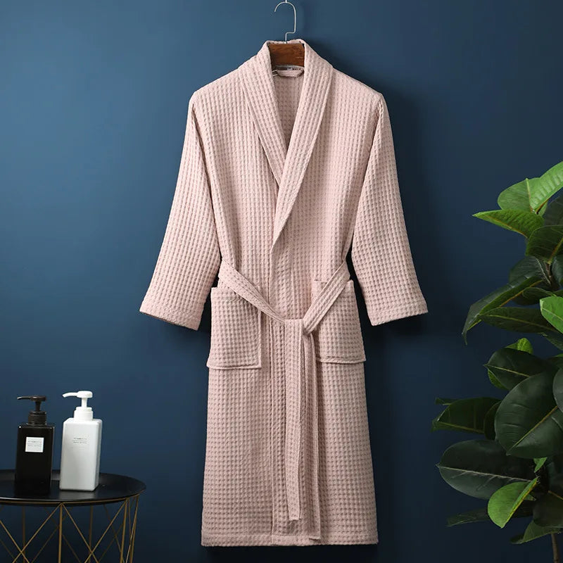 Charly | CozyCotton Premium Bathrobe made of Cotton | Soft & Breathable | Perfect for Men & Women | With Pockets