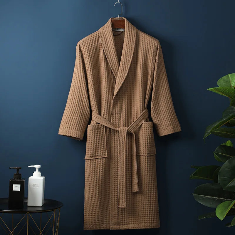 Charly | CozyCotton Premium Bathrobe made of Cotton | Soft & Breathable | Perfect for Men & Women | With Pockets