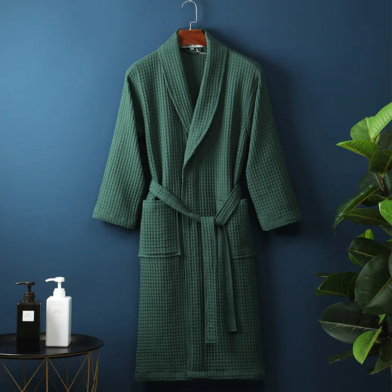 Charly | CozyCotton Premium Bathrobe made of Cotton | Soft & Breathable | Perfect for Men & Women | With Pockets