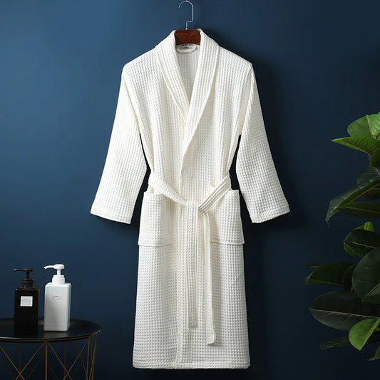 Charly | CozyCotton Premium Bathrobe made of Cotton | Soft & Breathable | Perfect for Men & Women | With Pockets