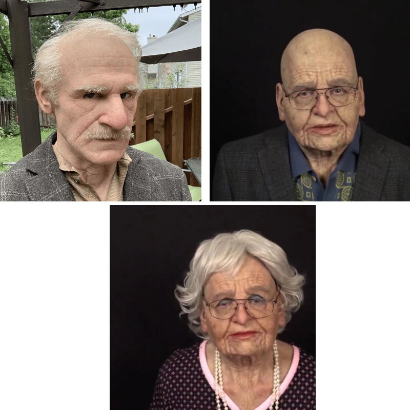 Charly | Creepy Old Man Mask – Realistic Latex Halloween Mask for Adults