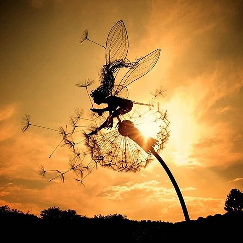 Charly | Dancing Fairy Statue Steel - FairyDancer™