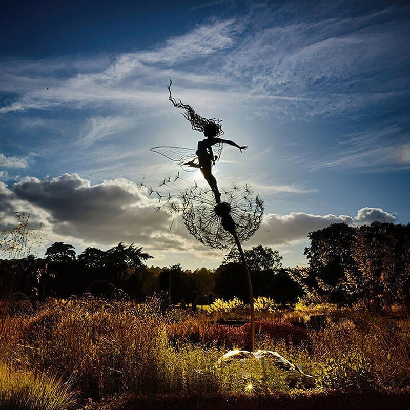 Charly | Dancing Fairy Statue Steel - FairyDancer™