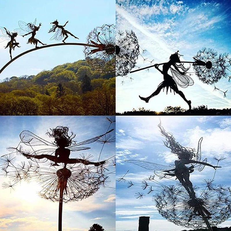 Charly | Dancing Fairy Statue Steel - FairyDancer™