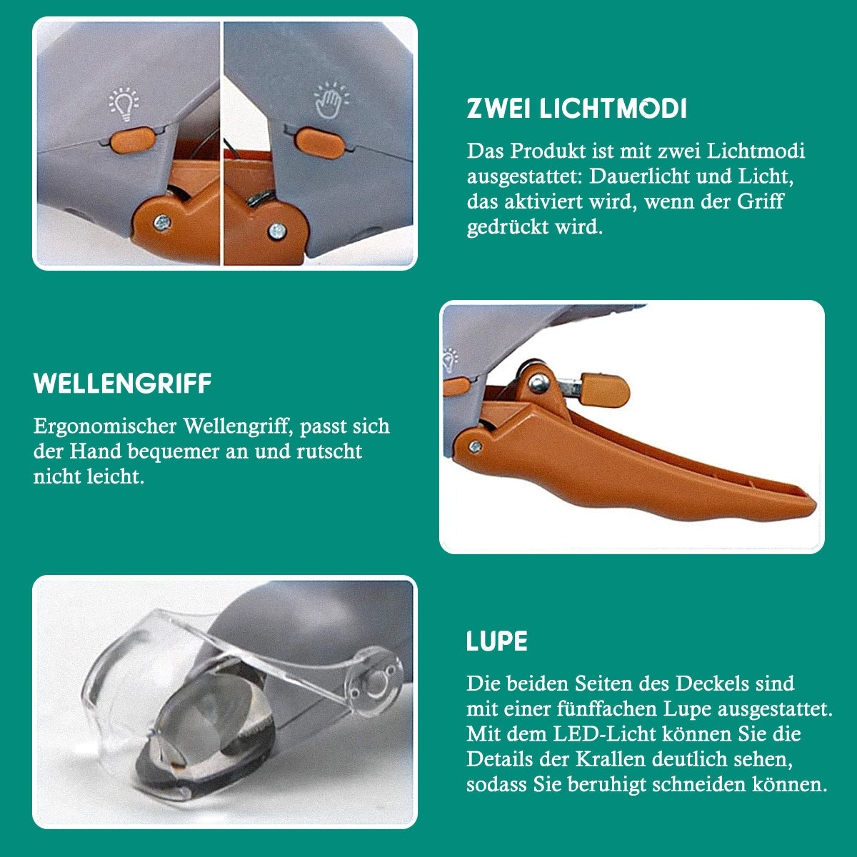 Charly | Dog & Cat Nail Clipper with Safety Sensor & LED