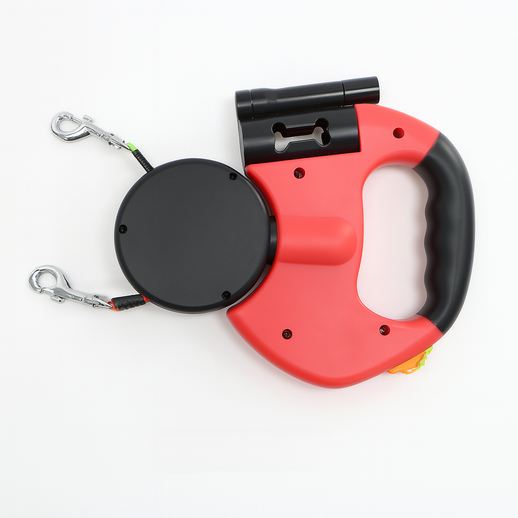Charly | Dual Retractable Dog Leash with 360° Swivel
