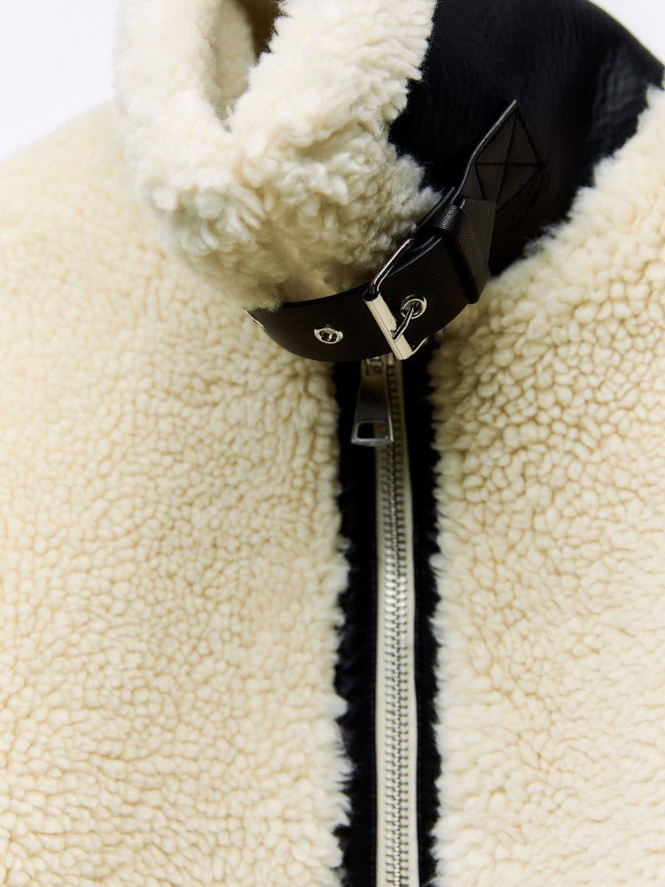Charly - Elegant Fury Jacket for Women