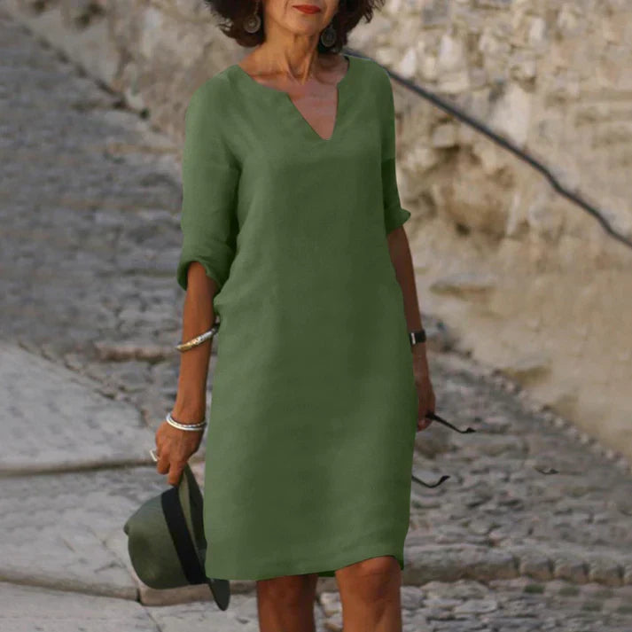 Charly | Elegant Summer Dress with V-Neck