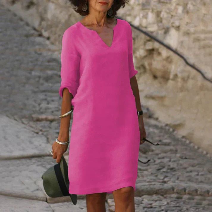 Charly | Elegant Summer Dress with V-Neck