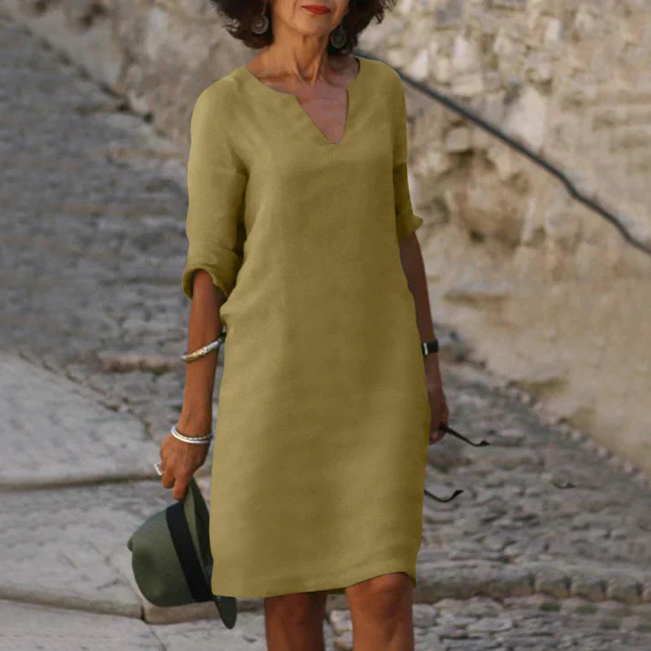 Charly | Elegant Summer Dress with V-Neck