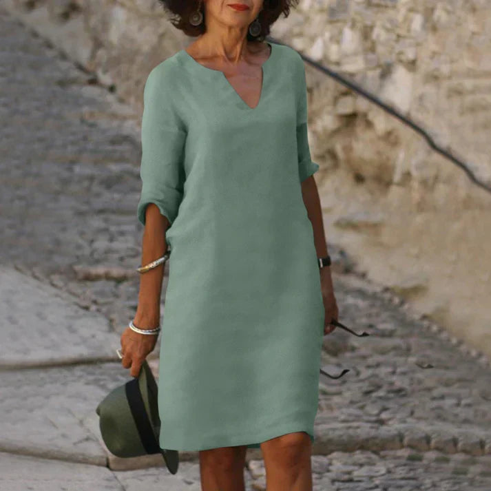 Charly | Elegant Summer Dress with V-Neck
