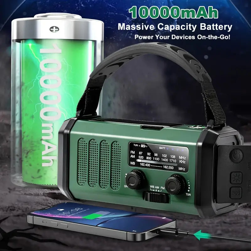 Charly | Emergency Radio with Solar, Hand Crank & Power Bank