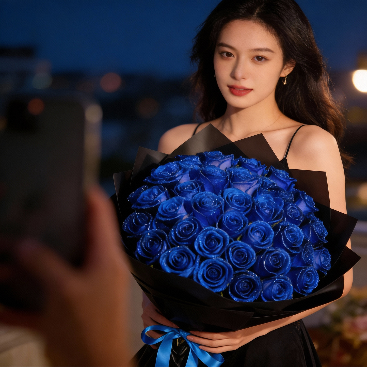 Charly | Eternal Glitter Rose | Handcrafted Decorative Art Flower | Sparkling Crystal Finish | Exclusive Gift Set for Special Occasions | Durable & Maintenance-Free
