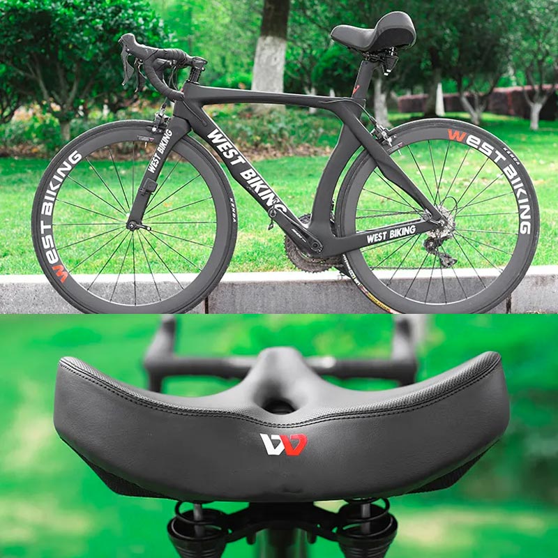 Charly | Extra Wide Bicycle Saddle with Ergonomic Design