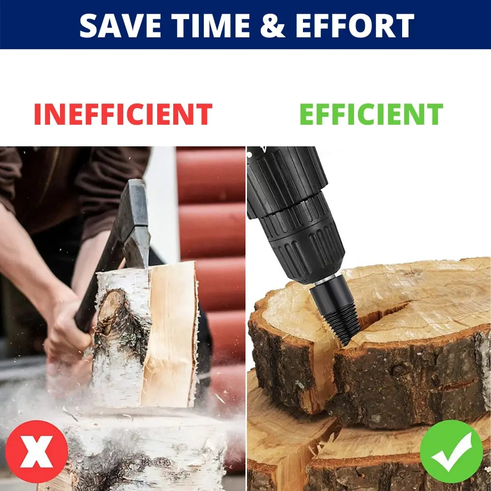 Charly | Firewood Drill Bit Set – Split wood easily with the cordless drill