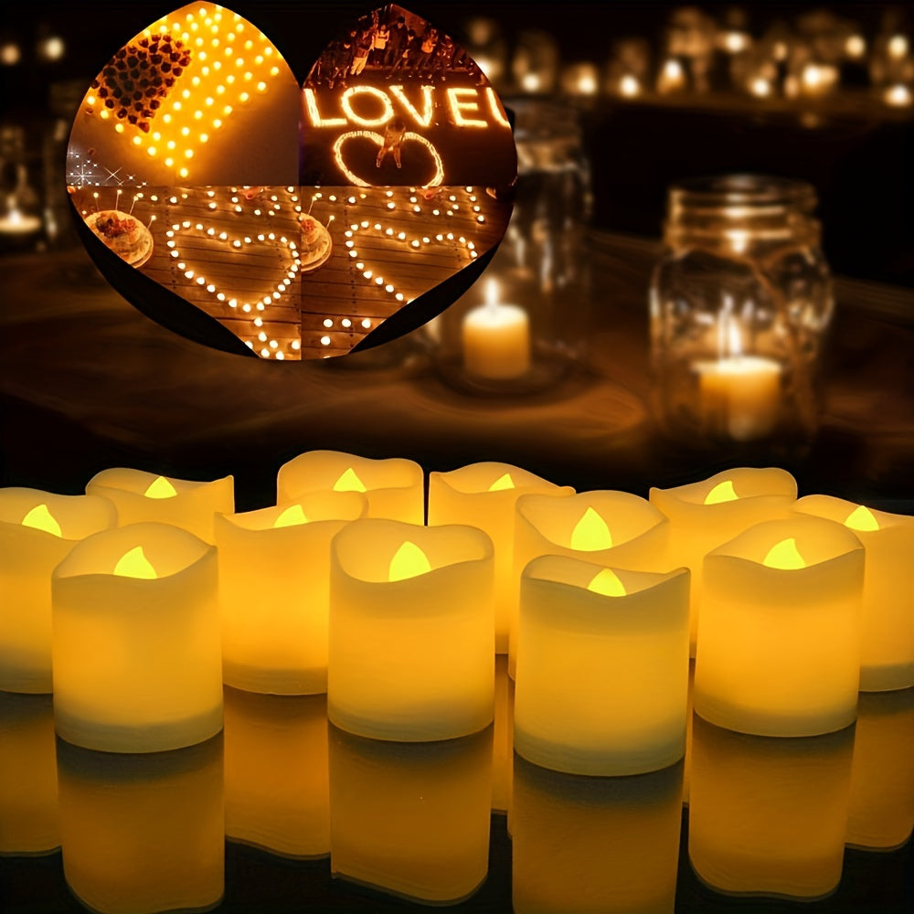 Charly | Flameless LED Tea Lights Battery Operated – 24–100 Pieces