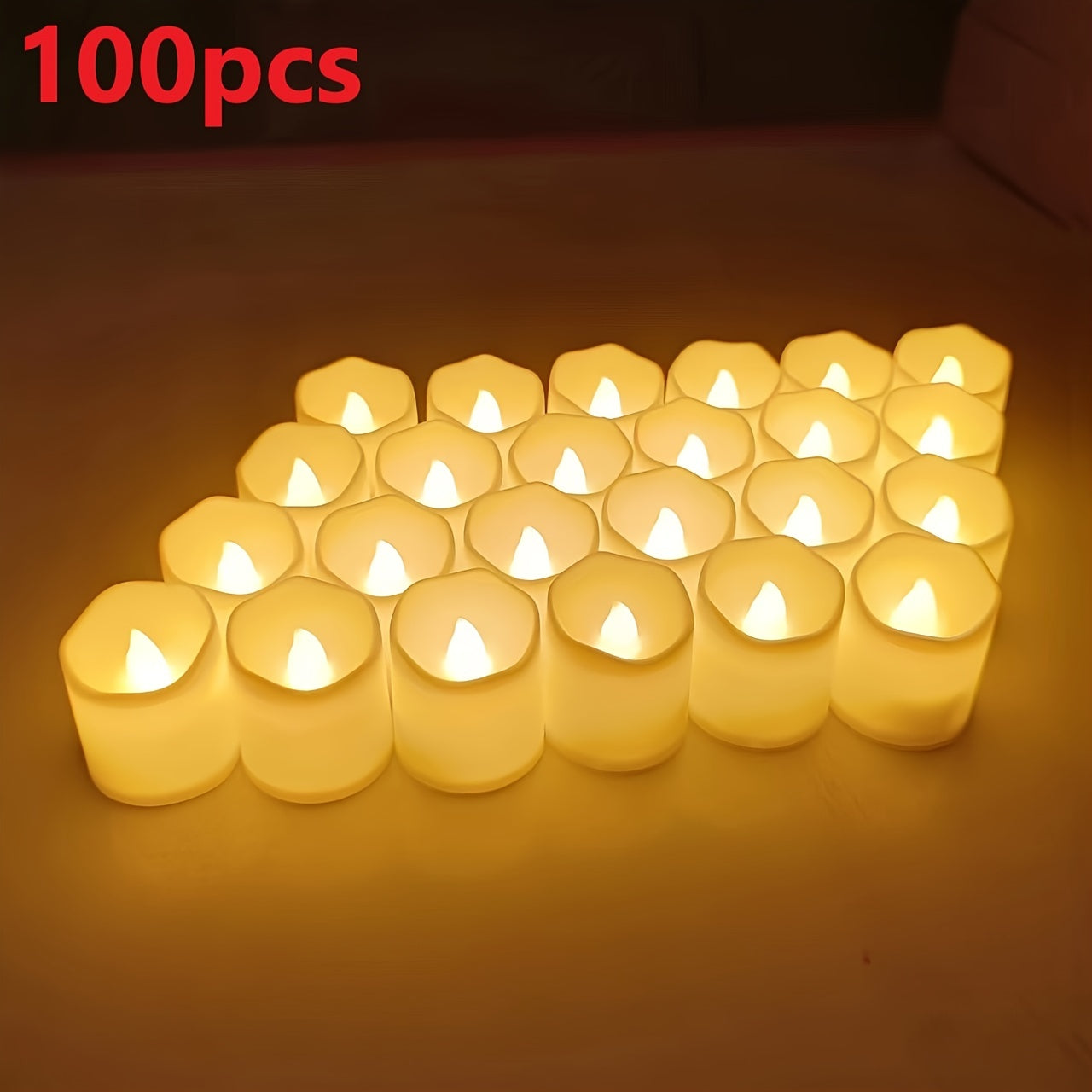 Charly | Flameless LED Tea Lights Battery Operated – 24–100 Pieces