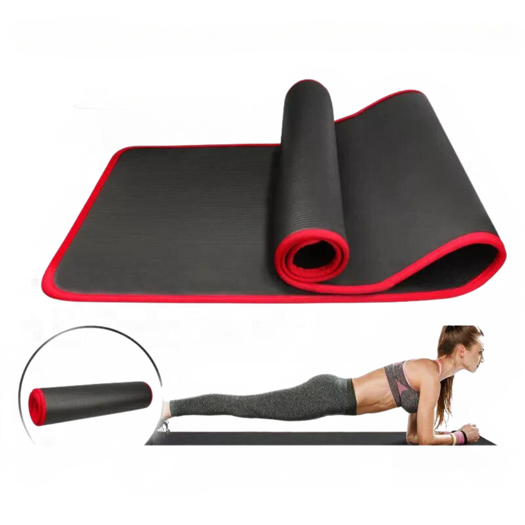 Charly | FlexiMat Yoga Mat | Extra thick 10 mm non-slip | 183×61 cm