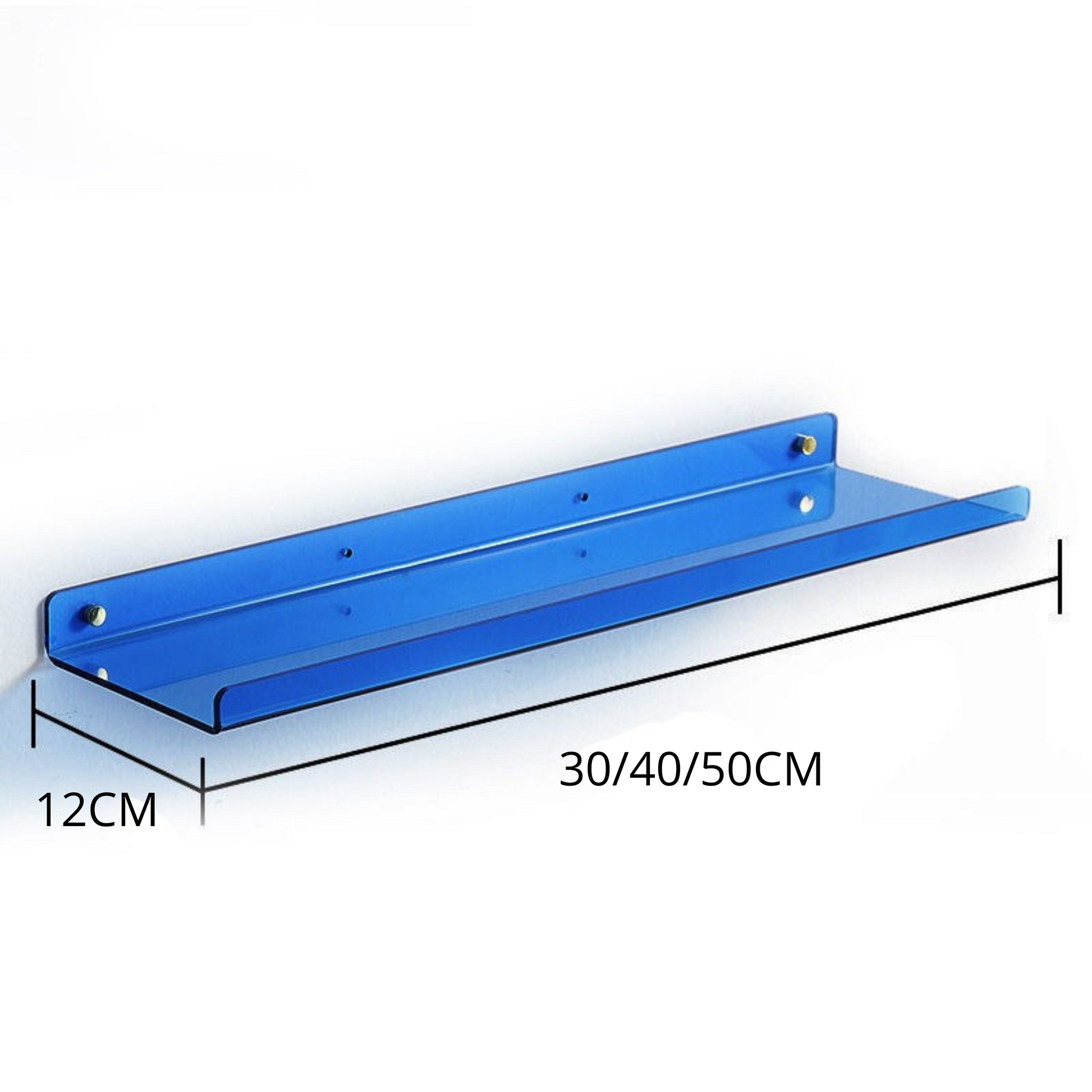 Charly | Floating Wall Shelf - Modern Bathroom Storage - Acrylic