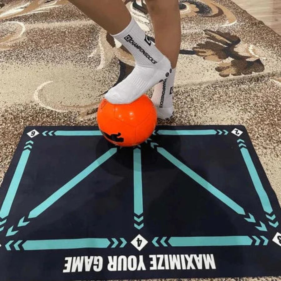 Charly | Football Pro Training Mat | Non-Slip, 2x2m Space for Skill Improvement and Home Training