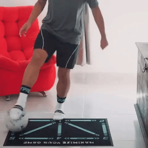 Charly | Football Pro Training Mat | Non-Slip, 2x2m Space for Skill Improvement and Home Training