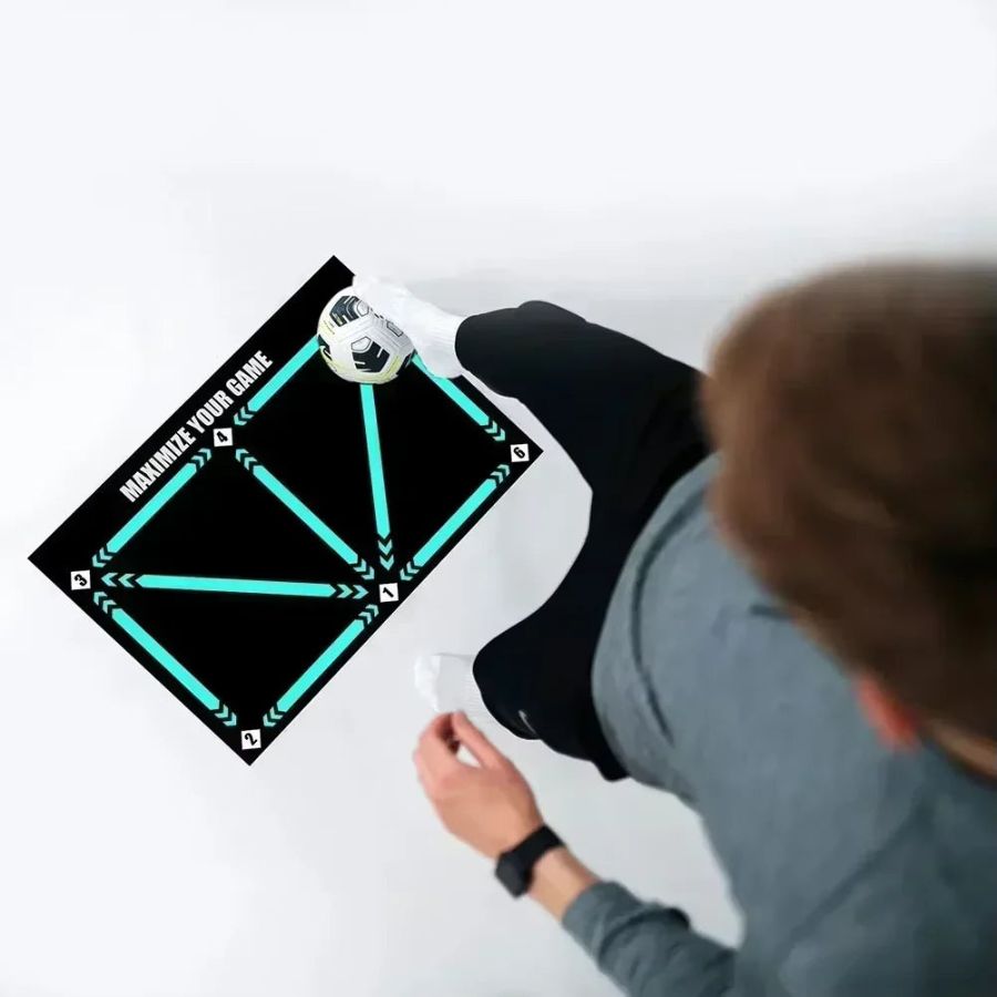 Charly | Football Pro Training Mat | Non-Slip, 2x2m Space for Skill Improvement and Home Training