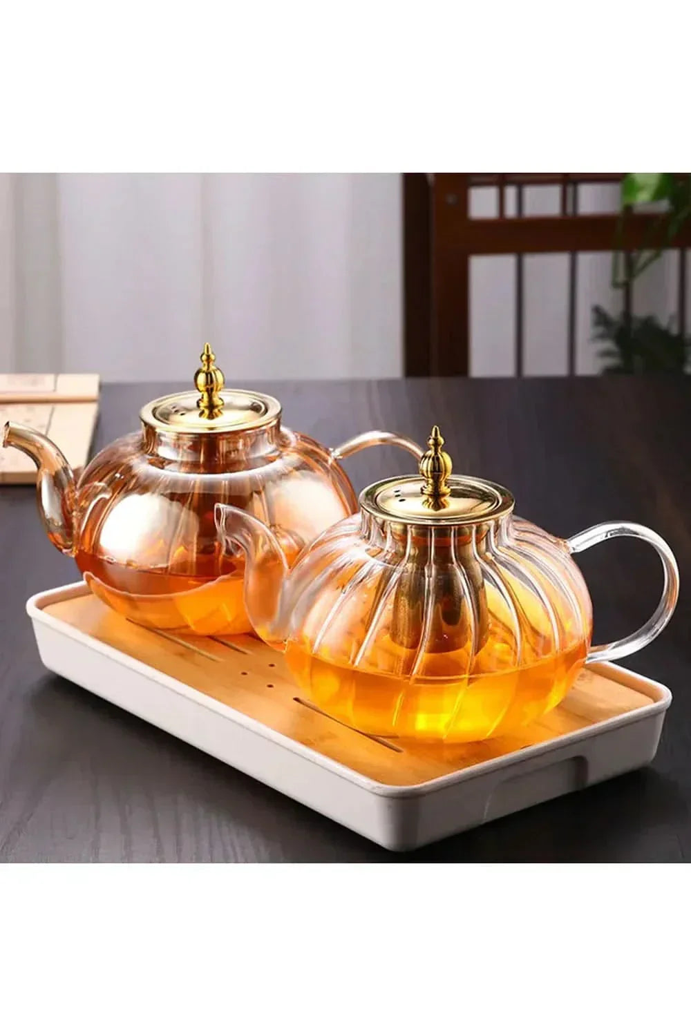 Charly | Glass Teapot with Infuser and Lid for Loose Tea