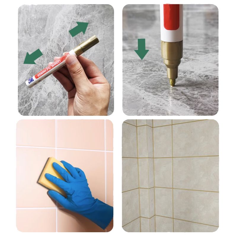 Charly | Grout Repair Pen | Waterproof Polymer Sealant | Anti-Mold Formula | Quick-Drying & Odorless | For Tiles in Bathroom & Kitchen