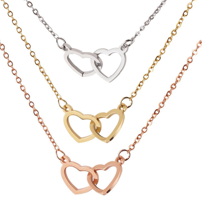 Charly | Heart Necklace with Rotating Rose Gift Box