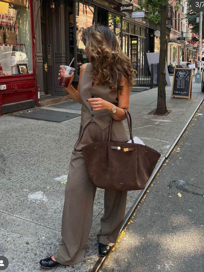 Charly | Hedwig Women's Suede Handbag | Spacious & Elegant | Multiple Colors