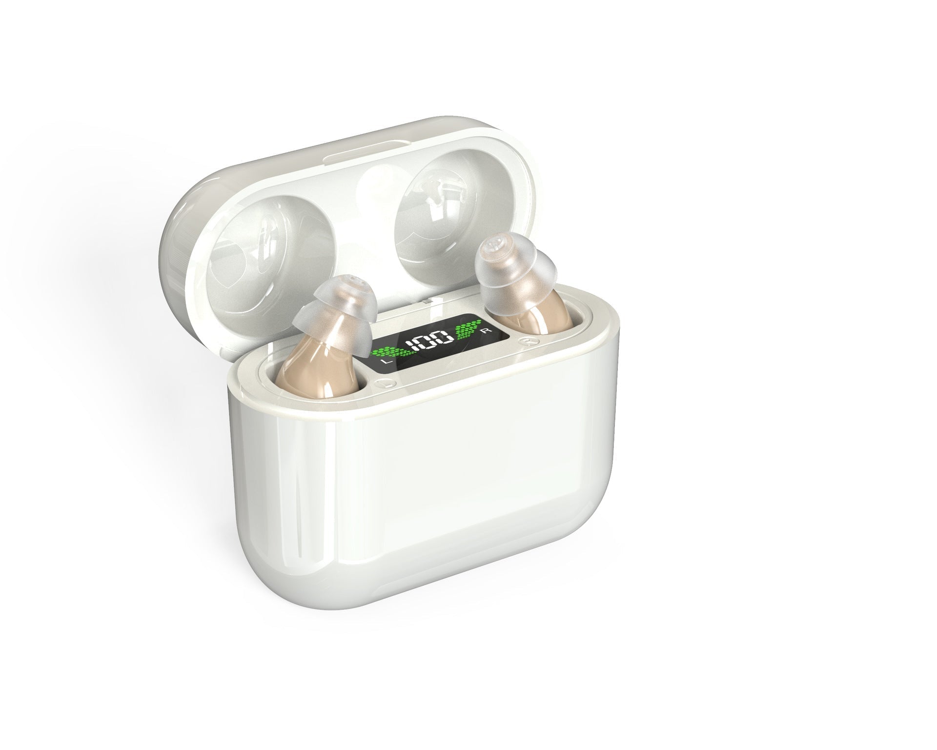 Charly | Invisible In-Ear Hearing Amplifier with Digital Display