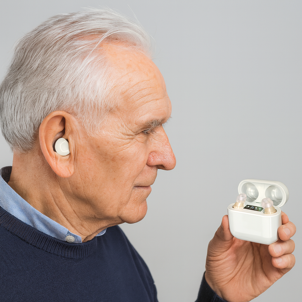Charly | Invisible In-Ear Hearing Amplifier with Digital Display