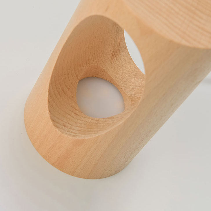 Charly | Japanese Solid Wood Rectangular Column LED Night Lamp USB Table Lamp