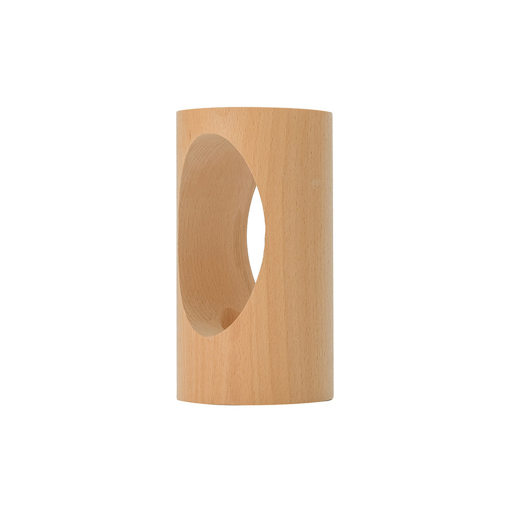Charly | Japanese Solid Wood Rectangular Column LED Night Lamp USB Table Lamp