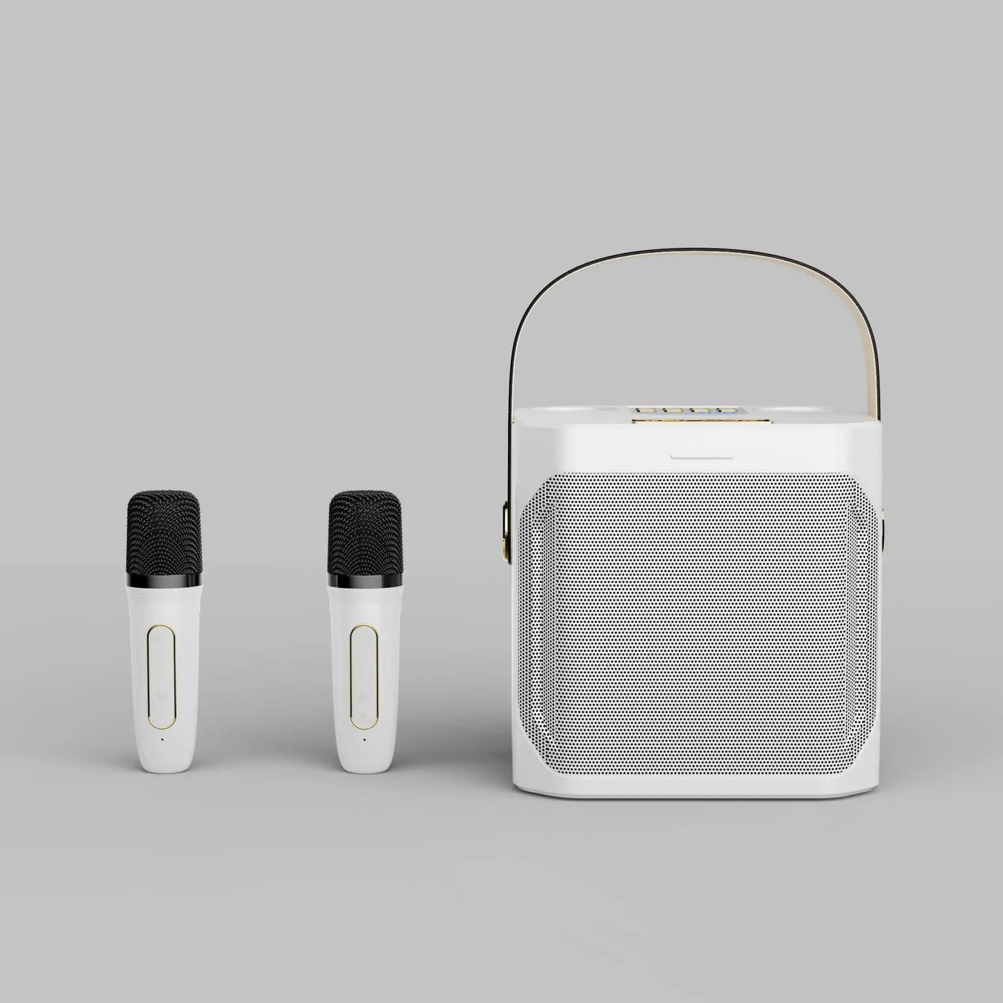 Charly | Karaoke Bluetooth Speaker – 360° Surround Wireless Subwoofer with Dual Mics