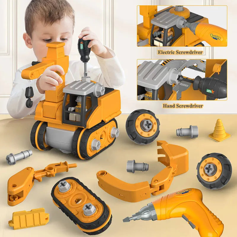 Charly | Kids Construction Vehicle Building Toy Set with Screwdriver